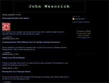 Tablet Screenshot of john.wesorick.com